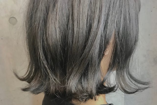 ライトグレーアッシュボブ Hair Salon M川越店
